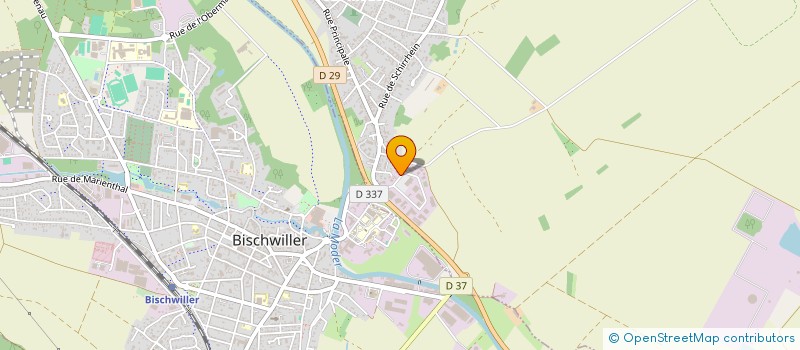 localisation de l'entreprise INFOPRO-67 à OBERHOFFEN-SUR-MODER