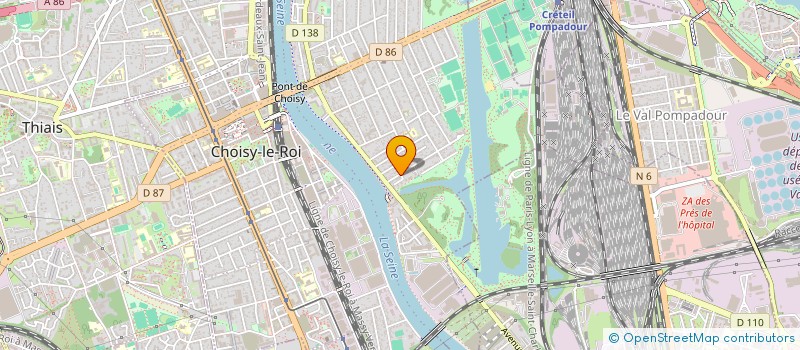 localisation de l'entreprise INFOPROTEK à CHOISY LE ROI
