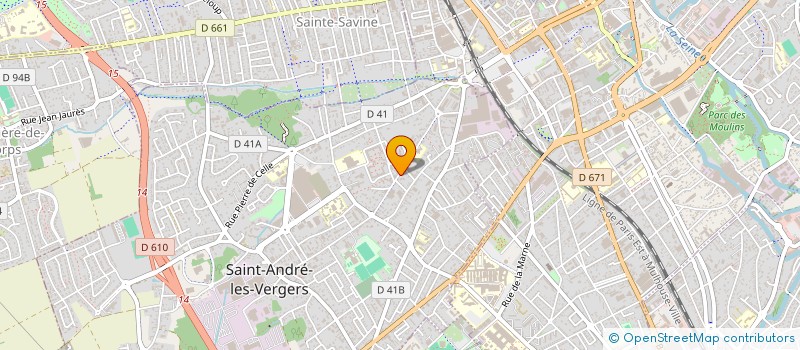 localisation de l'entreprise INFOPUB à SAINT-ANDRE-LES-VERGERS