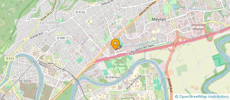 localisation de l'entreprise INFOR 7 à MEYLAN