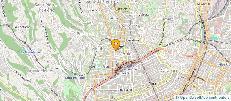 localisation de l'entreprise INFORAMA à NICE