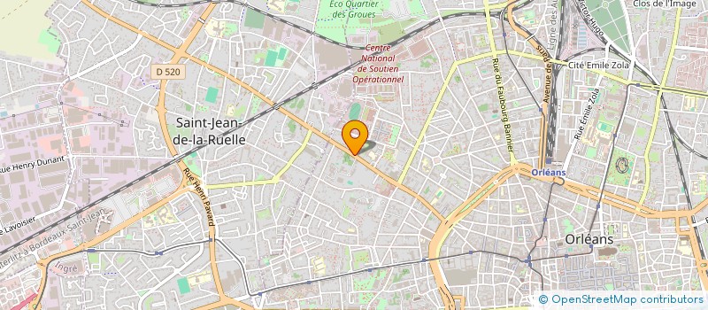 localisation de l'entreprise INFORBATI à ORLEANS