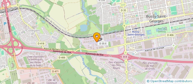 localisation de l'entreprise INFORCONS  BUSSY-SAINT-GEORGES