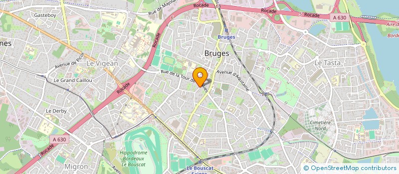 localisation de l'entreprise INFOREGION à BRUGES