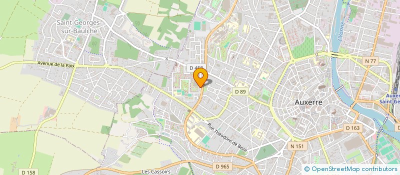 localisation de l'entreprise INFORM ACTION à AUXERRE