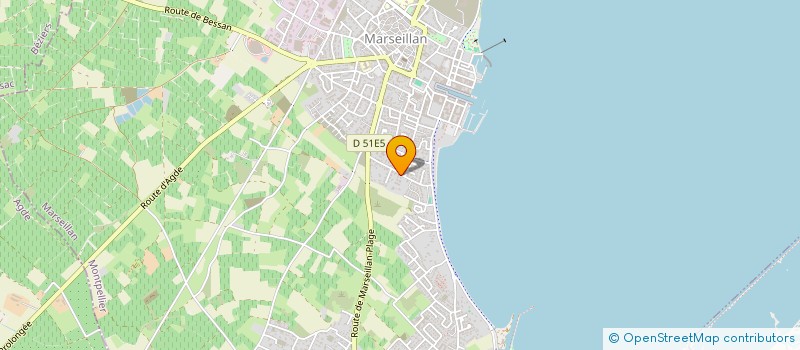 localisation de l'entreprise INFORM-TELEMATIQUE-SYST APPLIQUES à MARSEILLAN