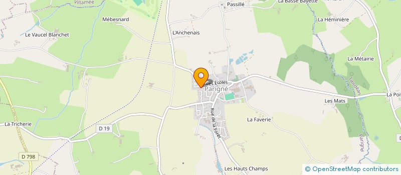 localisation de l'entreprise INFORMA à PARIGNE