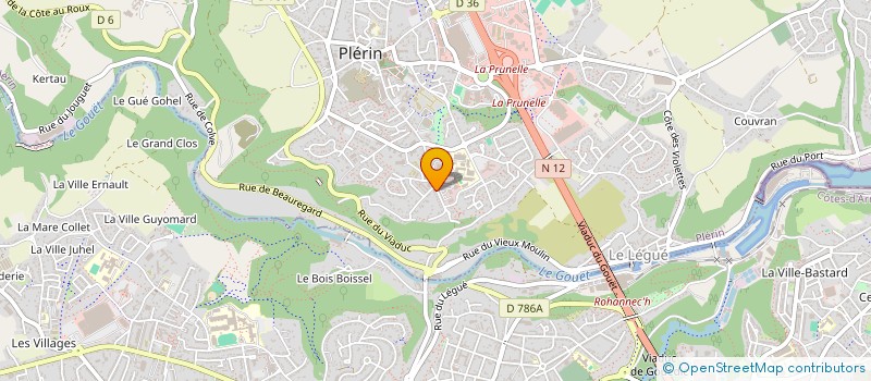localisation de l'entreprise INFORMA PROMOT DU BATIMENT & TRAVAUX PUB à PLERIN