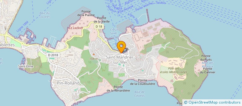 localisation de l'entreprise INFORMASERV  SAINT-MANDRIER-SUR-MER