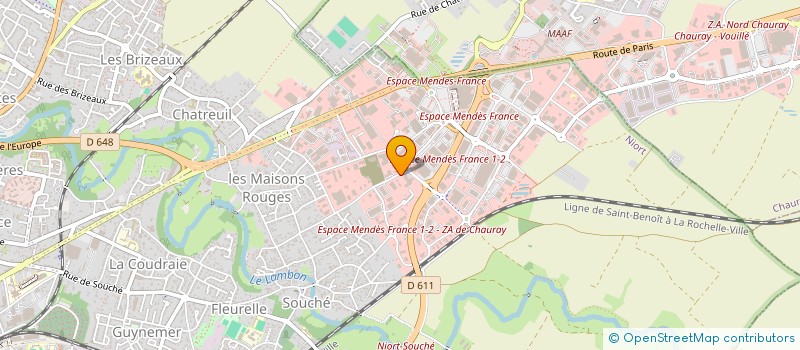 localisation de l'entreprise INFORMAT 79 à NIORT