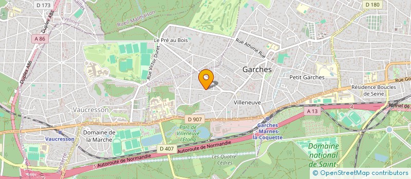 localisation de l'entreprise INFORMAT COMMUNIC TECH SCE à GARCHES