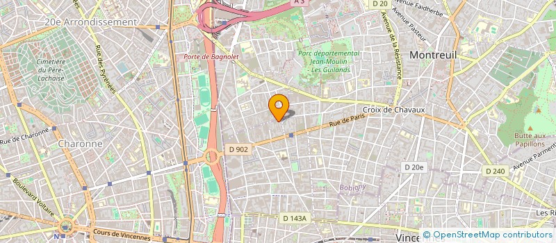localisation de l'entreprise INFORMAT TELEPH CABL SYST RESEAUX LOCAUX à MONTREUIL