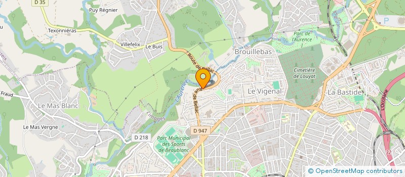 localisation de l'entreprise INFORMATIC BUREAU SERVICES LIMOUSIN à LIMOGES