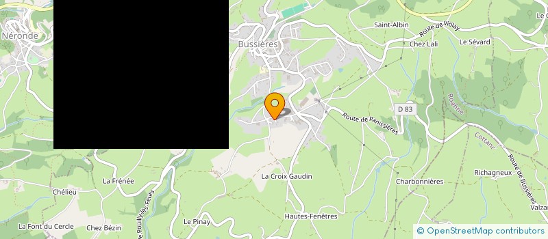 localisation de l'entreprise INFORMATICAT  BUSSIERES