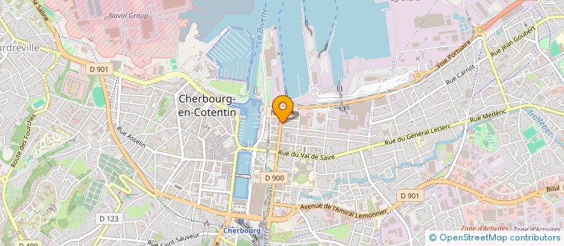 localisation de l'entreprise INFORMATIK PARK à CHERBOURG-EN-COTENTIN
