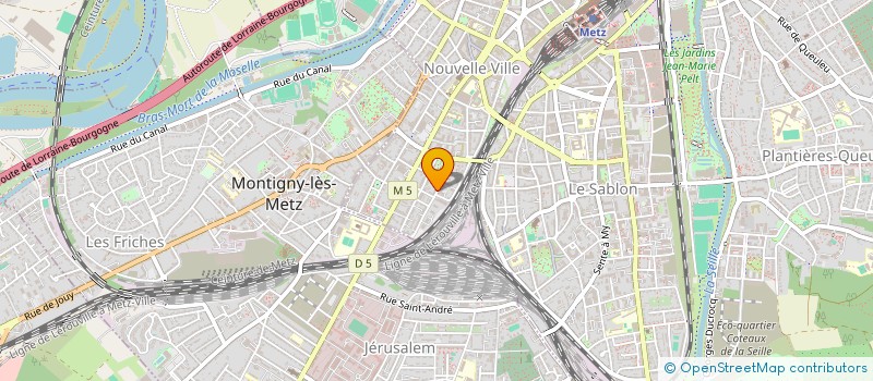 localisation de l'entreprise INFORMATION-COMMUNICATION METZ  METZ