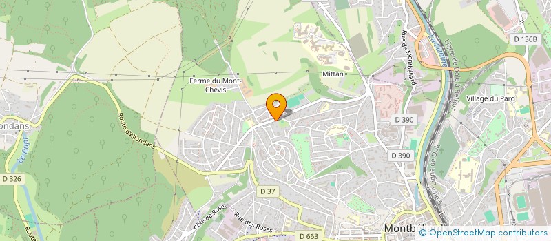 localisation de l'entreprise INFORMATION COMMUNICATION SERVICE  MONTBELIARD