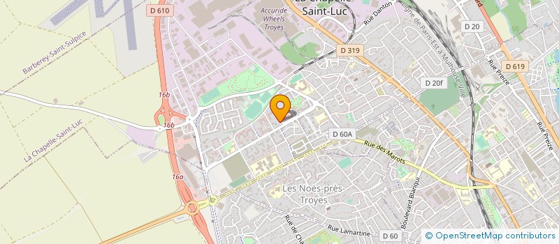 localisation de l'entreprise INFORMATION ET CULTURE D'AMERIQUE LATINE à LA CHAPELLE-SAINT-LUC