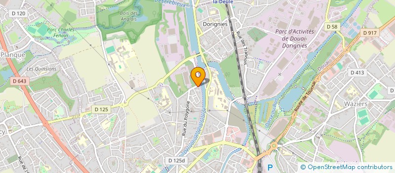 localisation de l'entreprise INFORMATION FORMATION PREVENTION ALCOOLOGIE ADDICT  DOUAI