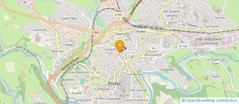 localisation de l'entreprise INFORMATION JEUNESSE AVEYRON  RODEZ