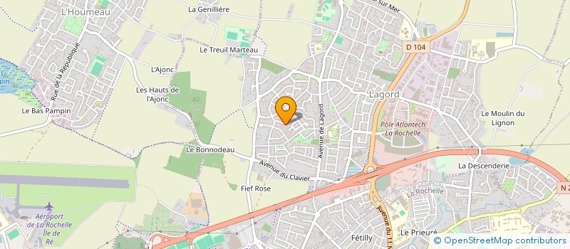 localisation de l'entreprise INFORMATION PREVENTION ET EDUCATION NUTRITIONNELLES  LAGORD