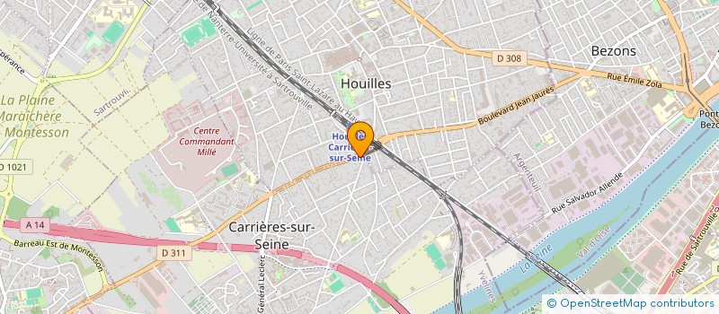 localisation de l'entreprise INFORMATIONS CONSULTANTS INTER à CARRIERES-SUR-SEINE