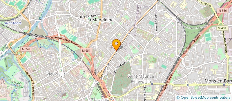 localisation de l'entreprise INFORMATIQ PROFES HABITAT ET IMMOBILIER à LA MADELEINE