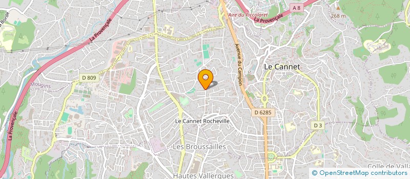 localisation de l'entreprise INFORMATIQUE 06 à LE CANNET