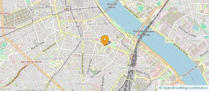 localisation de l'entreprise INFORMATIQUE 2000 à BORDEAUX