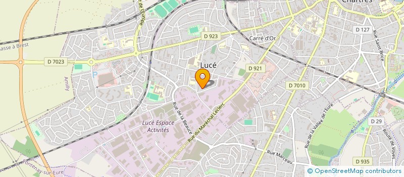 localisation de l'entreprise INFORMATIQUE 28 à LUCE