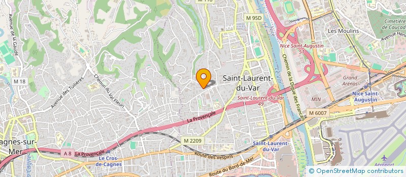 localisation de l'entreprise INFORMATIQUE 4HOME ASSISTANCE ET ENTRAIDE à SAINT-LAURENT-DU-VAR