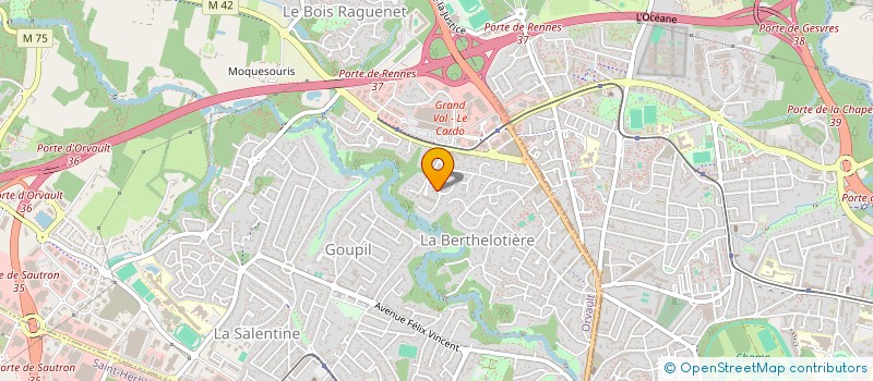 localisation de l'entreprise INFORMATIQUE 65800 à ORVAULT