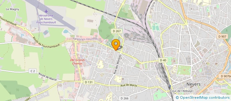 localisation de l'entreprise INFORMATIQUE A VOTRE SERVICE à NEVERS