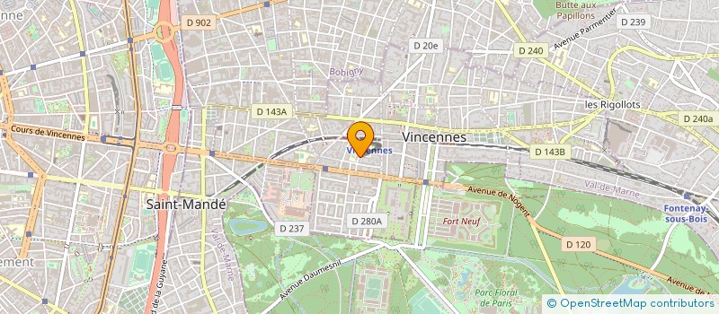 localisation de l'entreprise INFORMATIQUE ASSISTANCE à VINCENNES
