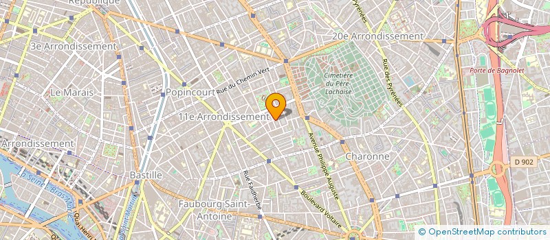 localisation de l'entreprise INFORMATIQUE BANQUE FINANCE à PARIS