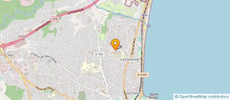 localisation de l'entreprise INFORMATIQUE BER SAU à ANTIBES