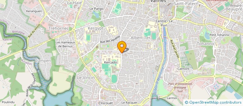 localisation de l'entreprise INFORMATIQUE BUREAUTIQUE ET SERVICES à VANNES