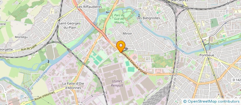 localisation de l'entreprise INFORMATIQUE BUREAUTIQUE FORMATION à LE MANS