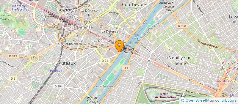 localisation de l'entreprise INFORMATIQUE BUREAUTIQUE INTER SERVICES à PUTEAUX
