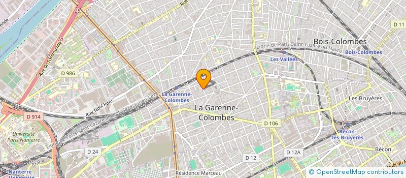 localisation de l'entreprise INFORMATIQUE BUREAUTIQUE INTERNATIONAL  LA GARENNE-COLOMBES