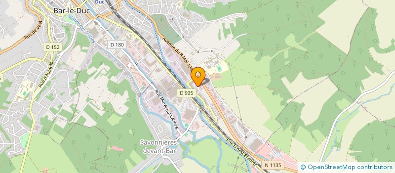 localisation de l'entreprise INFORMATIQUE BUREAUTIQUE SERVICE à BAR-LE-DUC