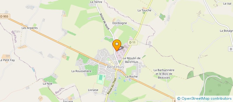 localisation de l'entreprise INFORMATIQUE BUREAUTIQUE SERVICE à BERD'HUIS