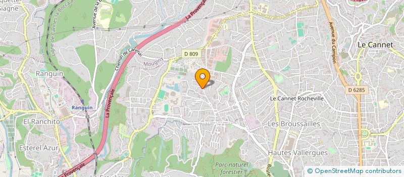 localisation de l'entreprise INFORMATIQUE BUREAUTIQUE SERVICES à LE CANNET