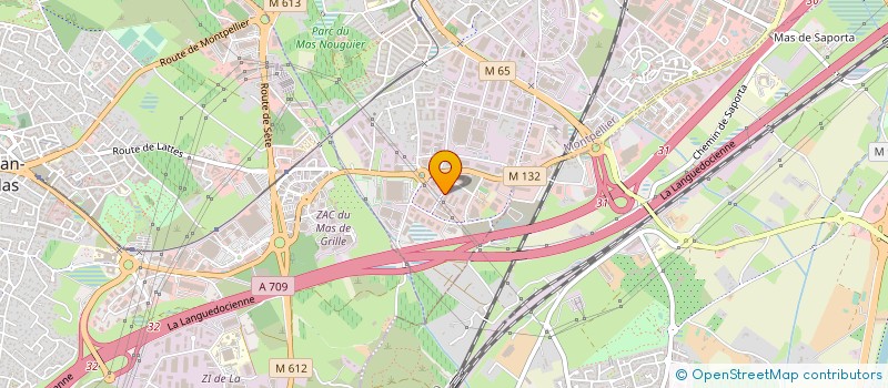 localisation de l'entreprise INFORMATIQUE BUREAUTIQUE SERVICES à MONTPELLIER