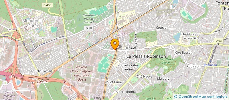 localisation de l'entreprise INFORMATIQUE CENTER SERVICES à LE PLESSIS-ROBINSON