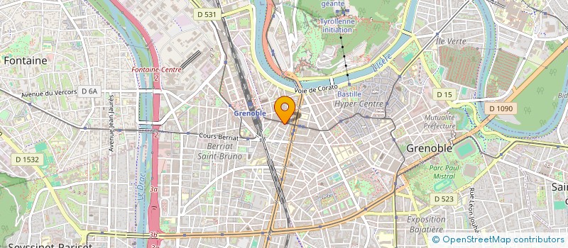 localisation de l'entreprise INFORMATIQUE.COM  GRENOBLE