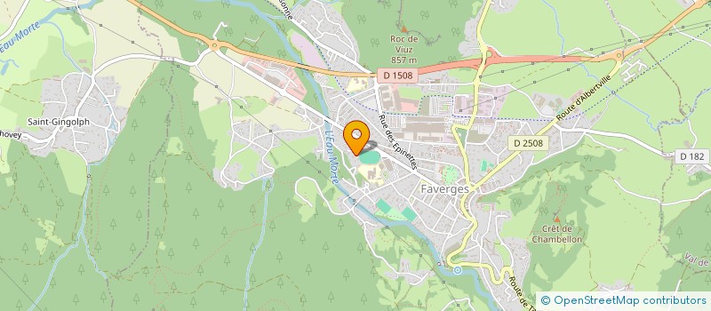 localisation de l'entreprise INFORMATIQUE CONCEPT  FAVERGES-SEYTHENEX