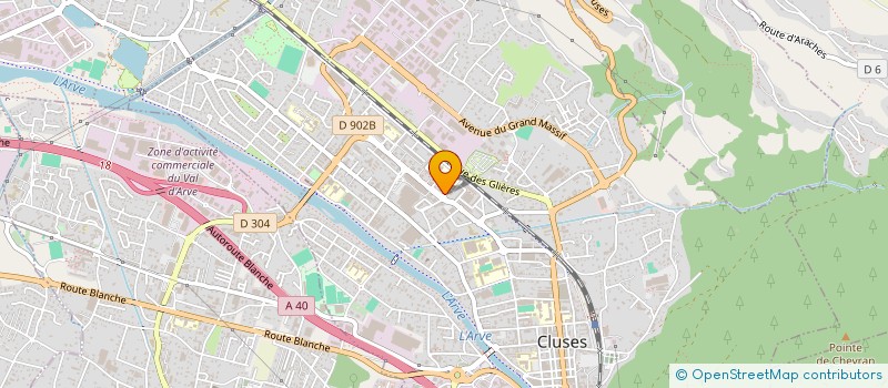 localisation de l'entreprise INFORMATIQUE CONSEIL SERVICE 74 à CLUSES