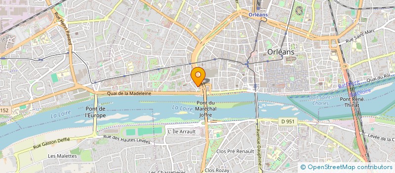 localisation de l'entreprise INFORMATIQUE CONSEILS SERVICES à ORLEANS
