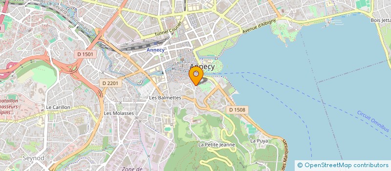 localisation de l'entreprise INFORMATIQUE CQFD à ANNECY